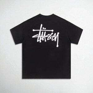 Stussy Black and White Short Sleeve Tee